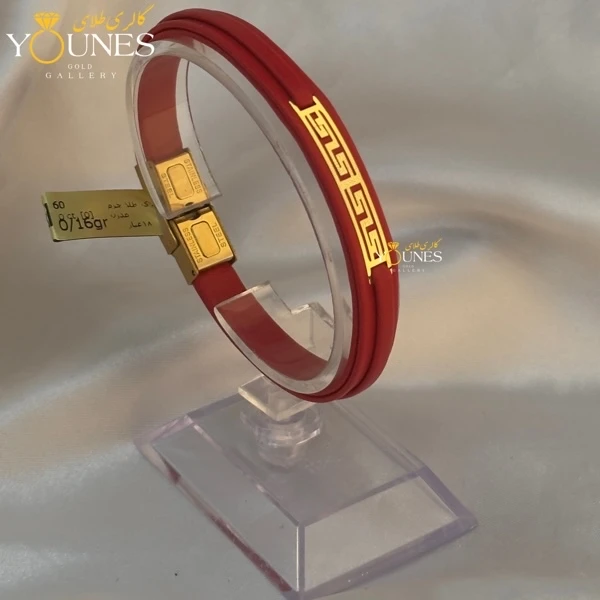 دستبند طلا زنانه چرم ورساچه درشت